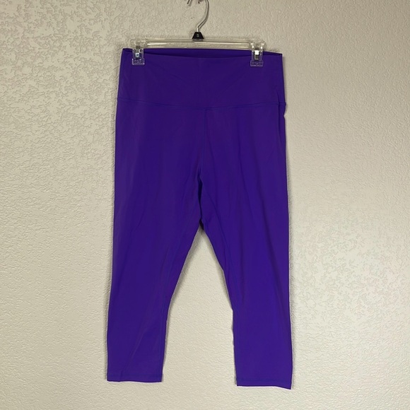 Zyia Ascend High Rise Capri Legging Purple Size 14 16 - Picture 3 of 14
